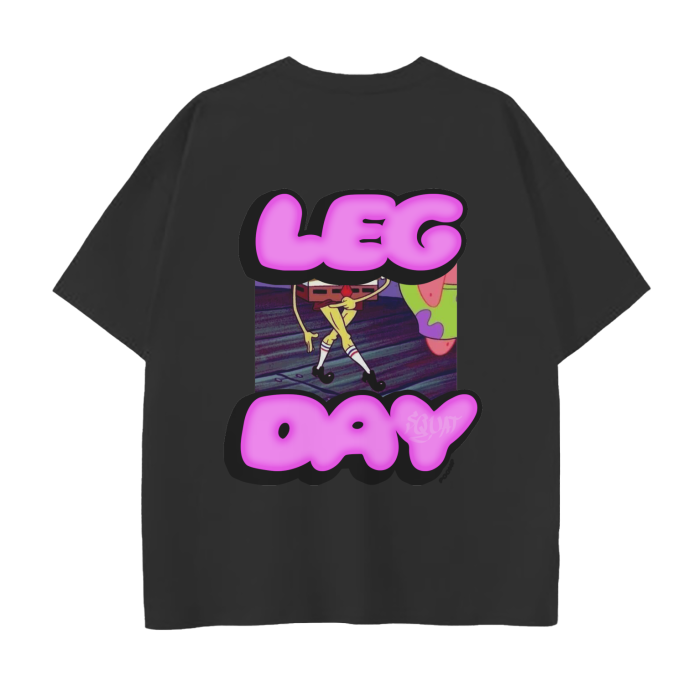 Leg Day Drop Shoulder T-Shirt - 250 GSM