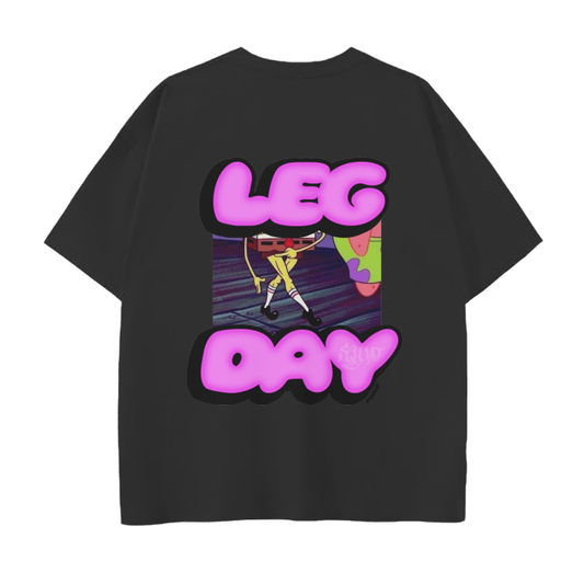 Leg Day Drop Shoulder T-Shirt - 250 GSM
