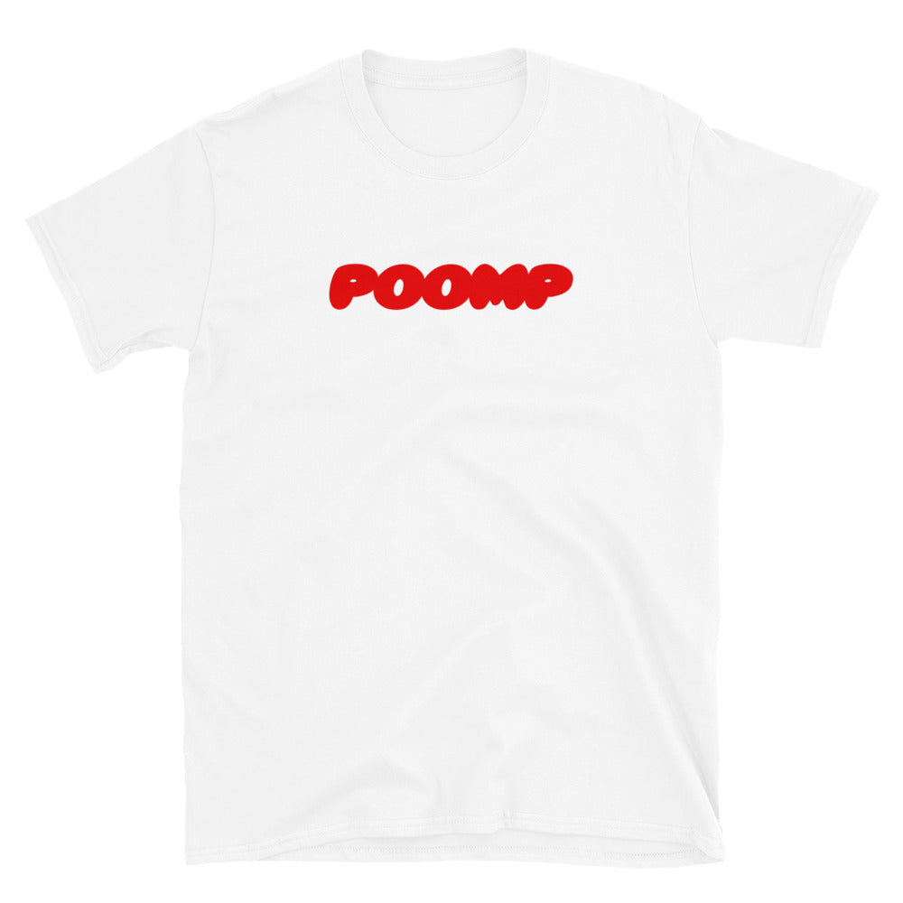 POOMP PLUMP RED LOGO Short-Sleeve Unisex T-Shirt